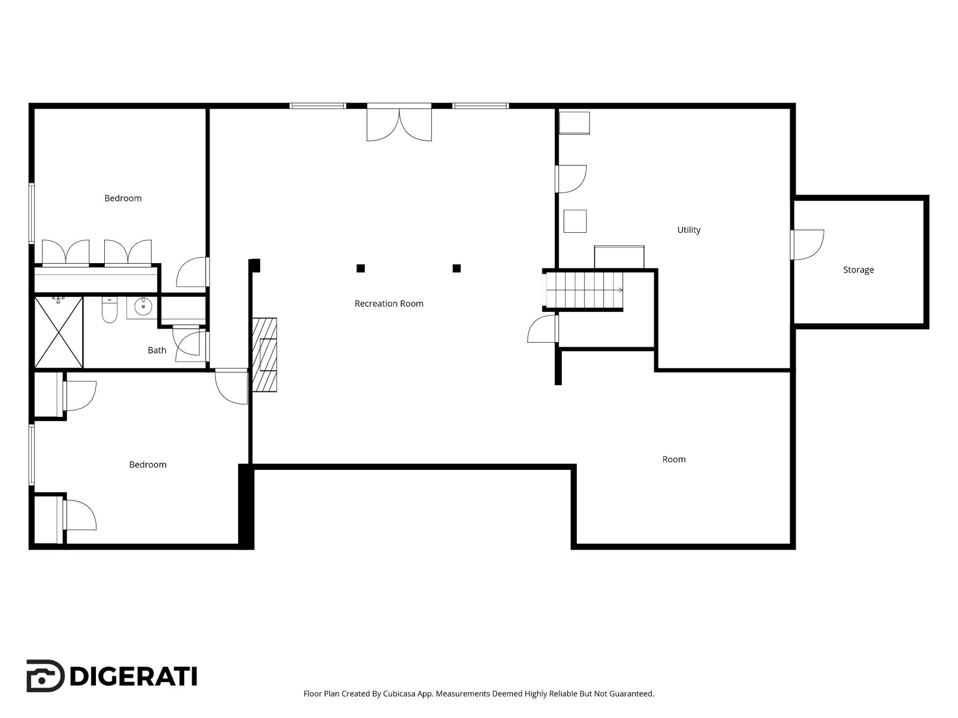 Main residence lower-level floor plan